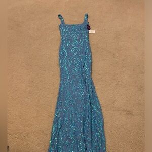 Blue sparkly prom/homecoming dress!
